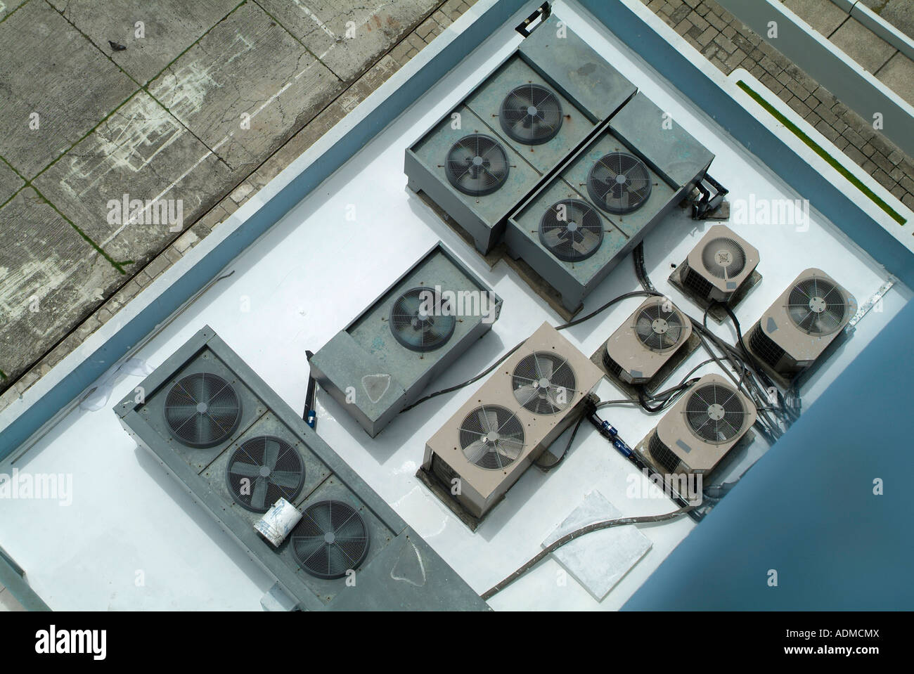 Air conditioning ventilators Stock Photo