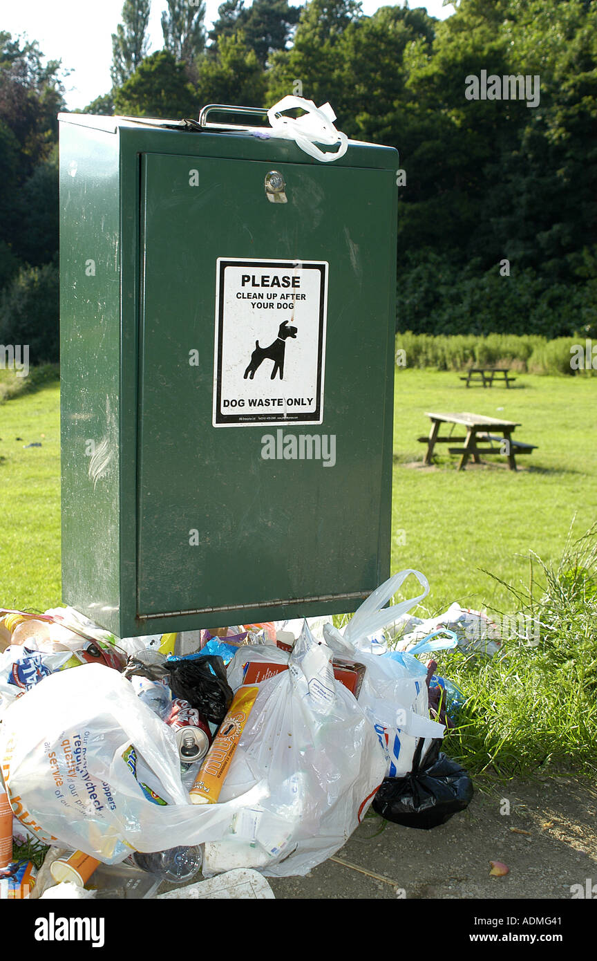 dogs waste bins litter typical rubbish cleaning conscious environment