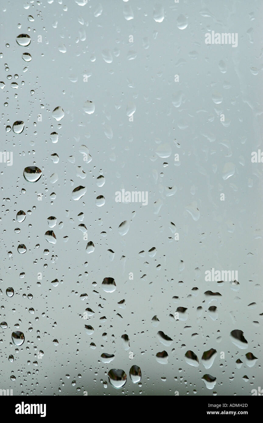 Window Rain Depression Indoors Nobody House Pane Out Of Focus Dull Typical English Bad Weather Blur Day Droplet Dwelling Enviro Stock Photo Alamy