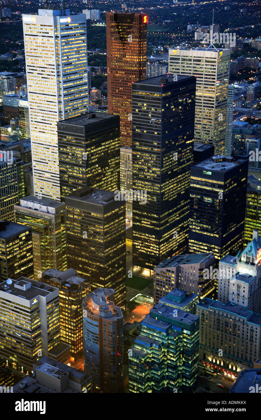 Canada Ontario Toronto downtown skyline aerial view Stock Photo - Alamy
