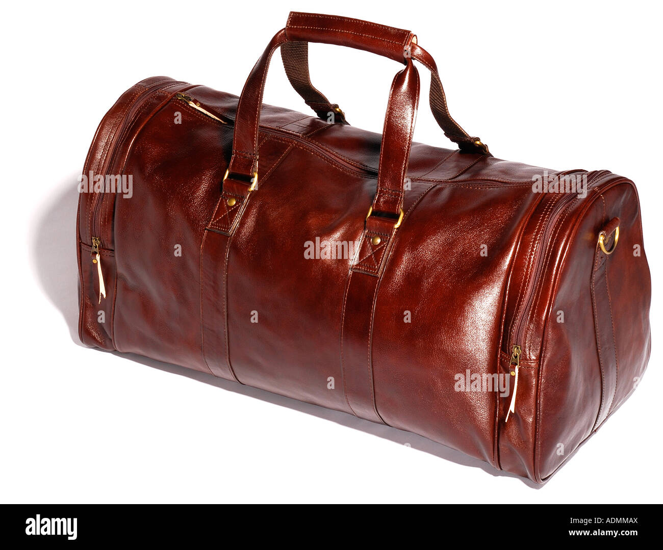 Brown Leather Travel Bag. Picture by Paddy McGuinness paddymcguinness Stock Photo