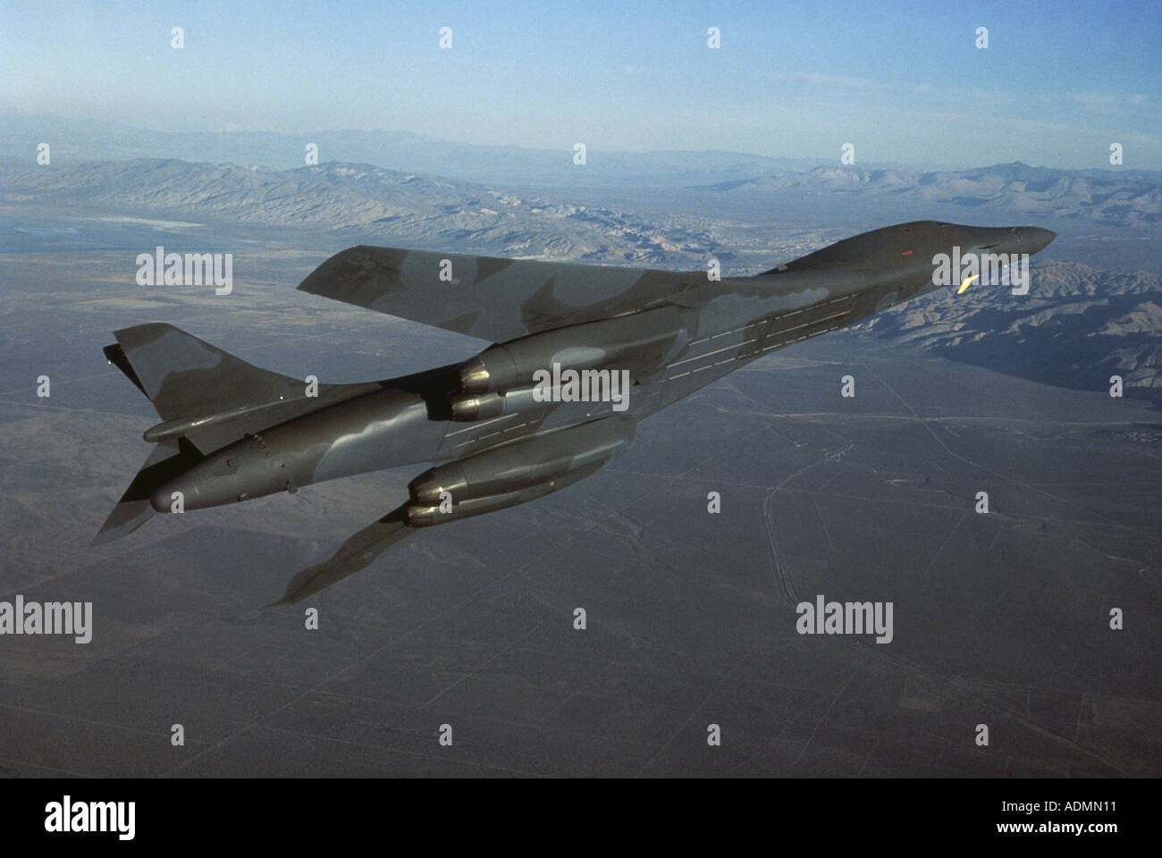 B-1 Bomber in flight Stock Photo