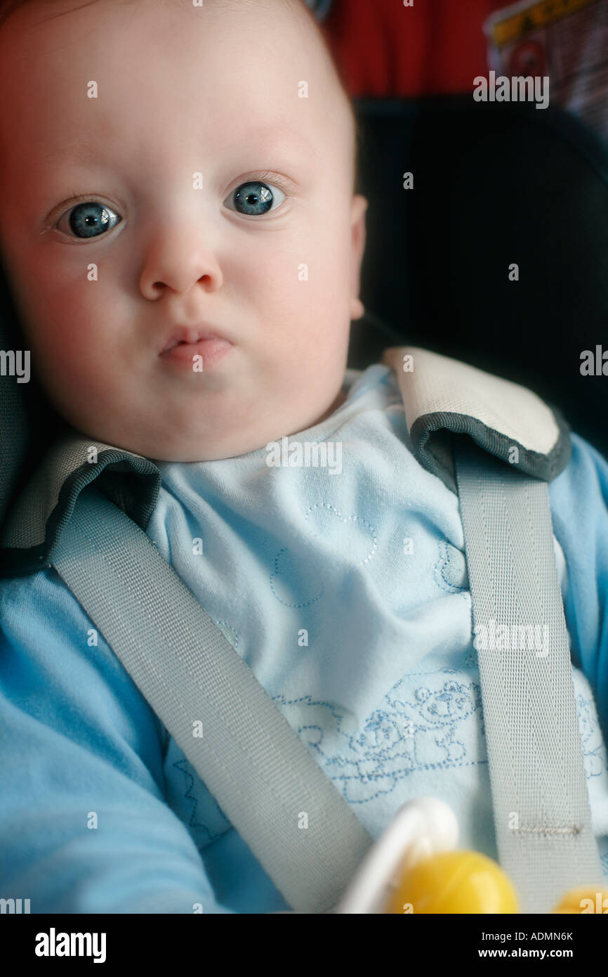 BABY IN A CAR SEAT Stock Photo Alamy