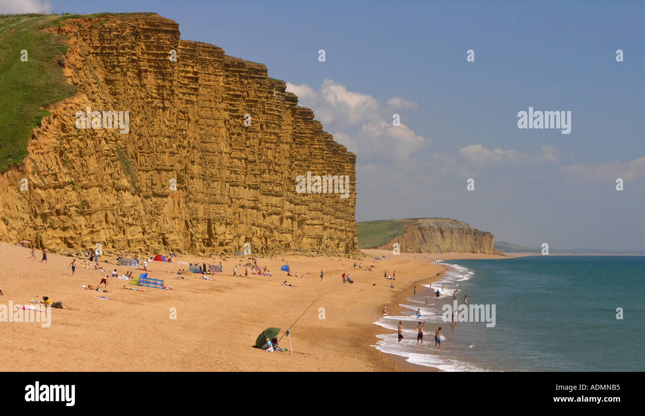 Chesil Beach West Bay Dorset Stock Photo Alamy