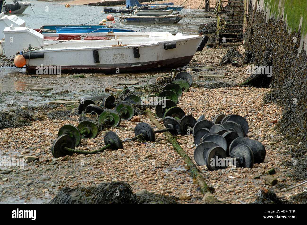 Folkestone harbour at low tide, Kent, England Stock Photo Alamy