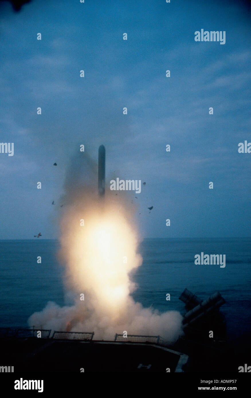 BGM109 Tomahawk LandAttack Missile fired from the USS Bunker Hill