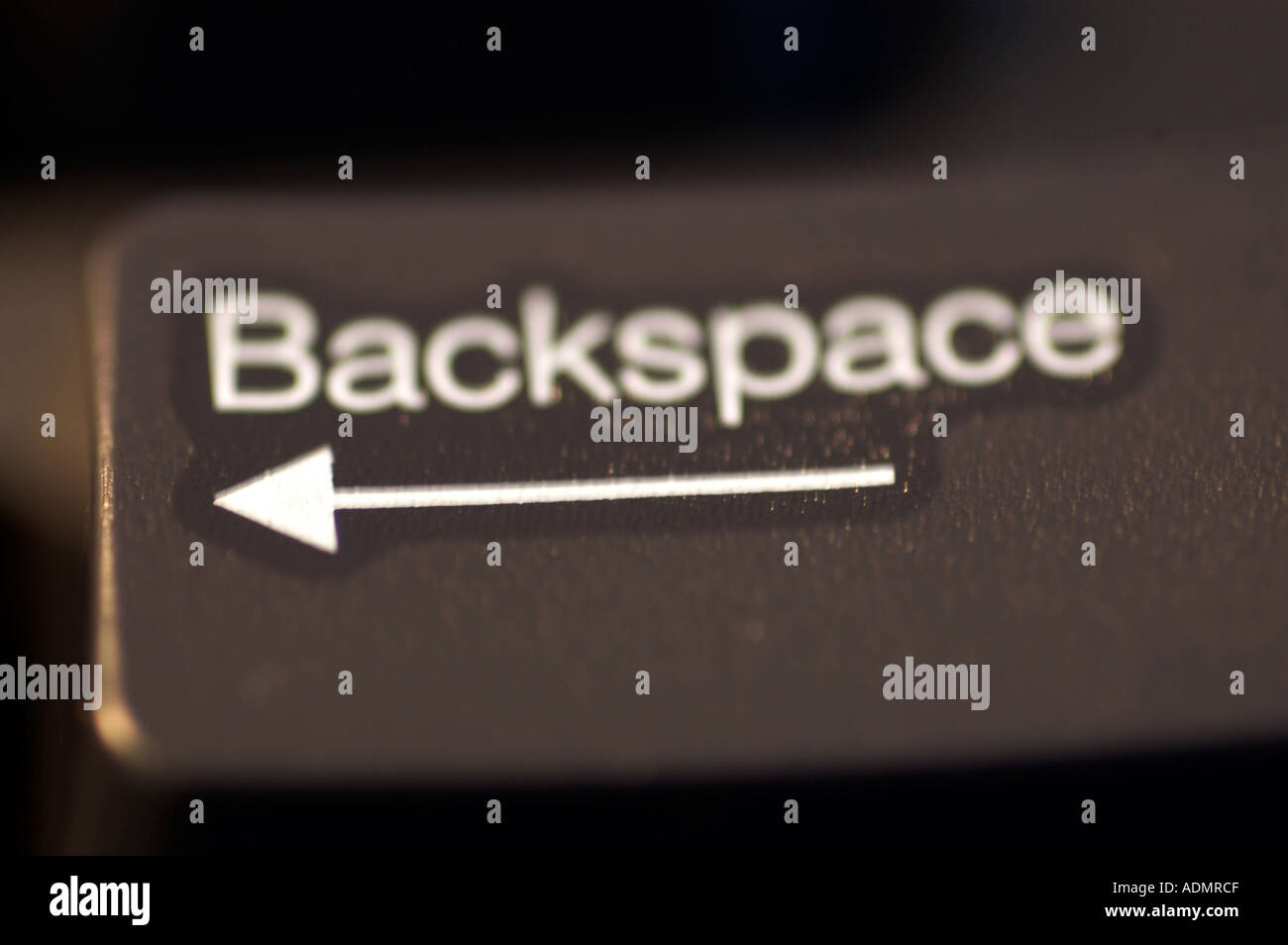 backspace key on keyboard Stock Photo Alamy