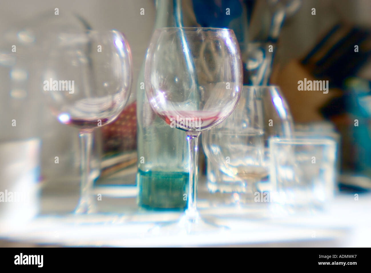 Dirty wine glasses empty hires stock photography and images Alamy