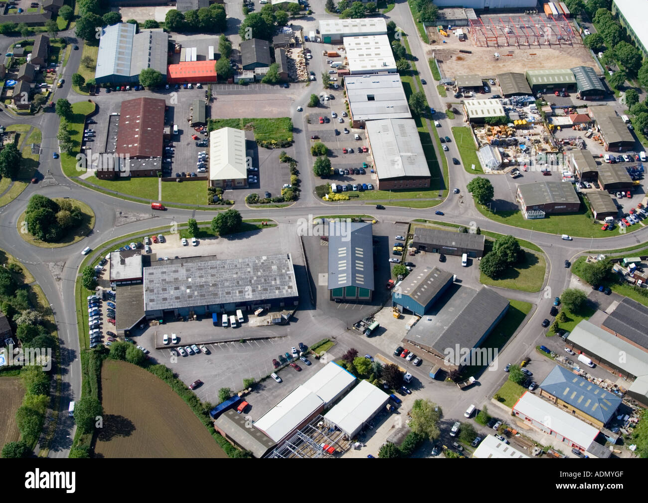 Bowerhill Industrial Estate Stock Photo Alamy