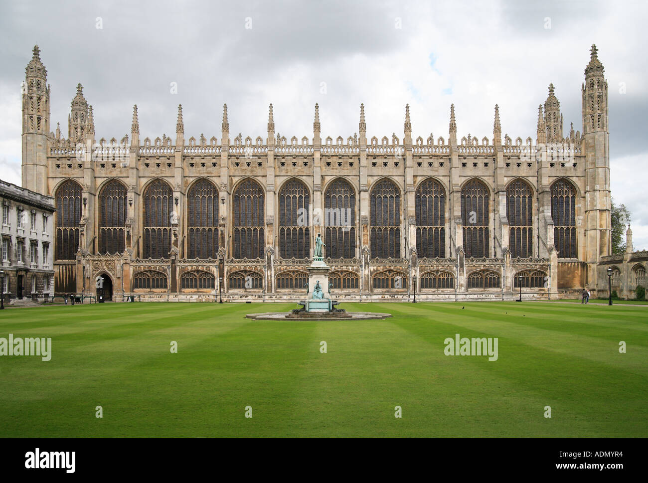 'Kings College Cambridge' chapel and lawns, 'University of Cambridge' uk Stock Photo