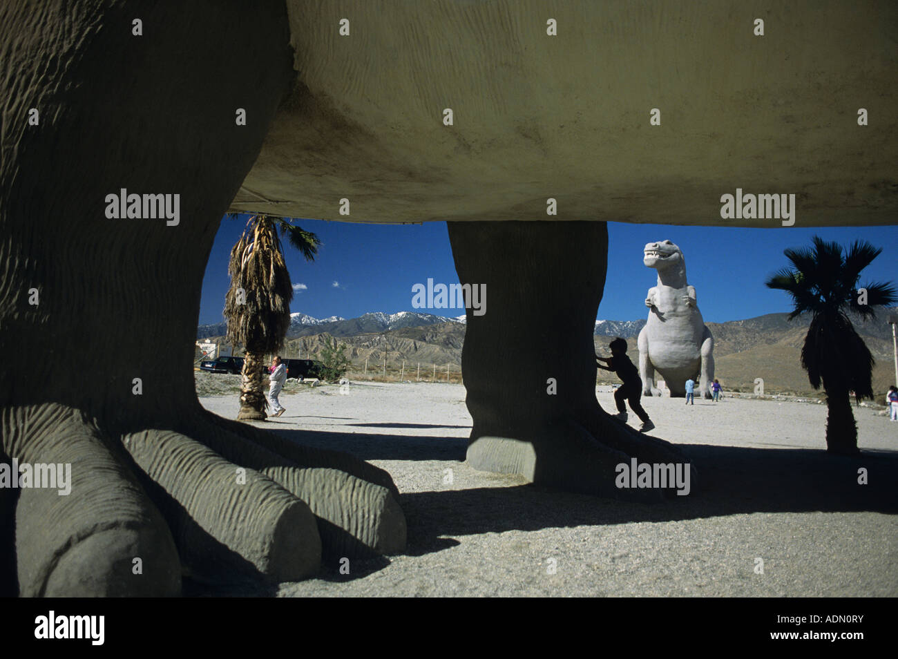 Roadside attraction the worlds largest dinosaurs Cabazon California
