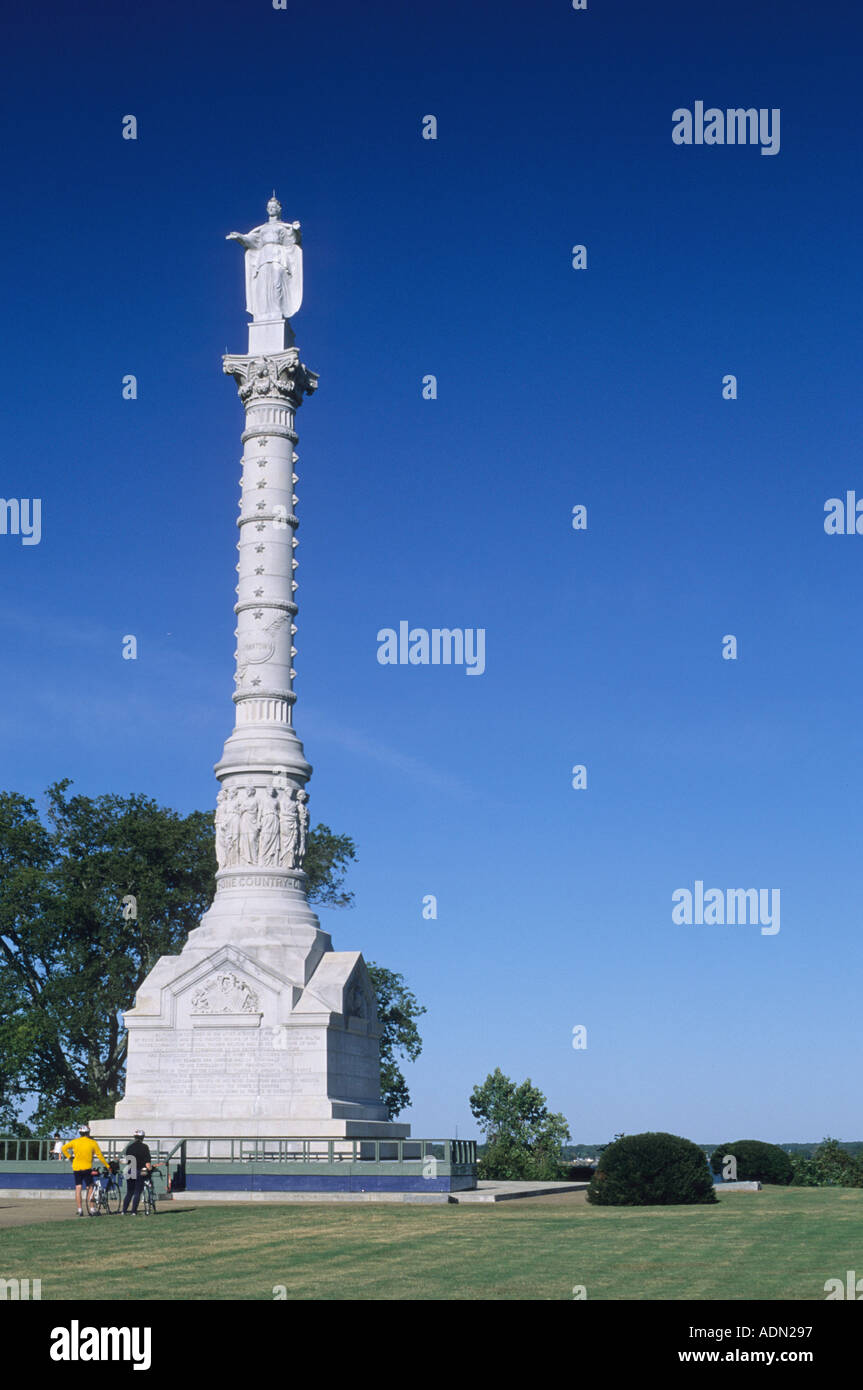 The Victory Monument in Yorktown Virginia Stock Photo Alamy