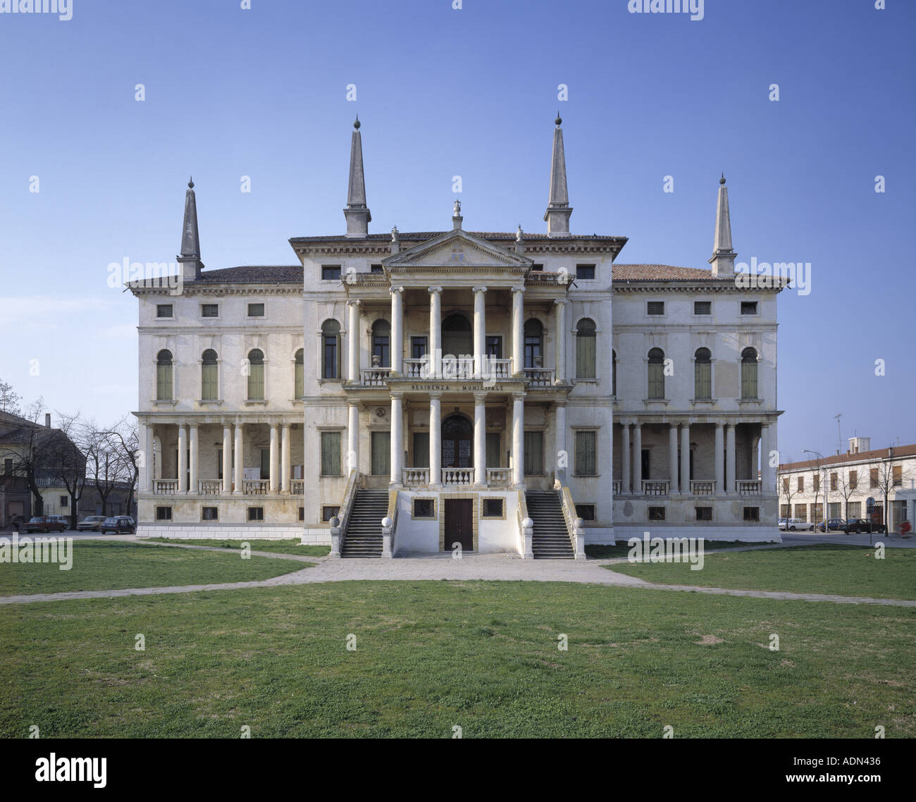 Noventa Vicentina, Villa Barbarigo, Fassade Stock Photo Alamy