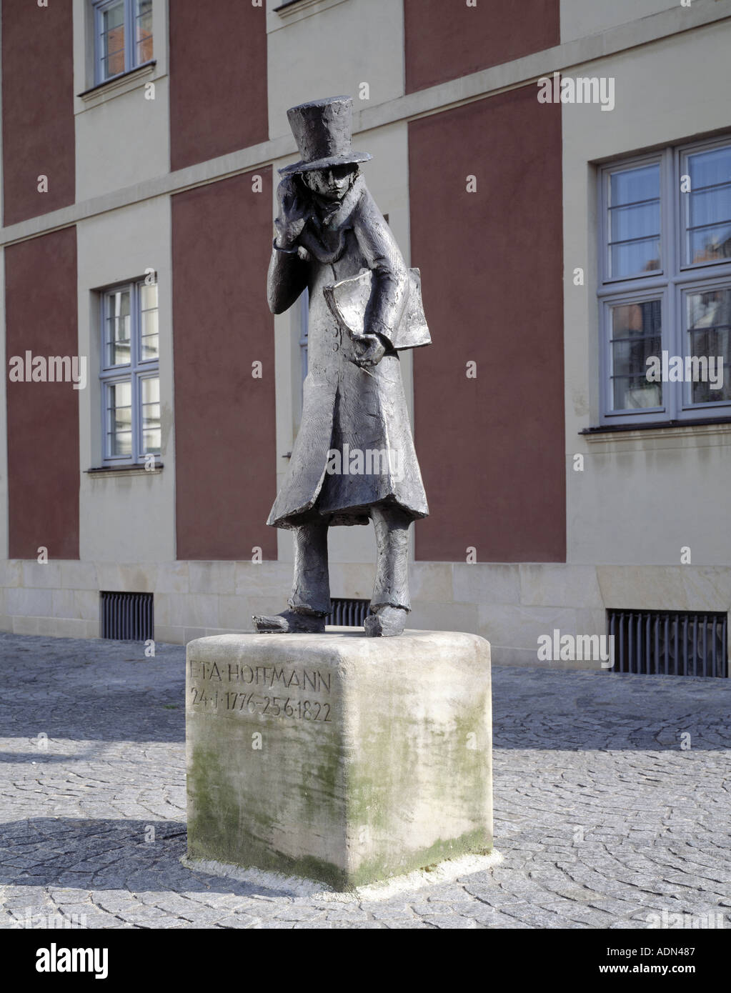 Bamberg, Denkmal, E.T.A. Hoffmann Stock Photo