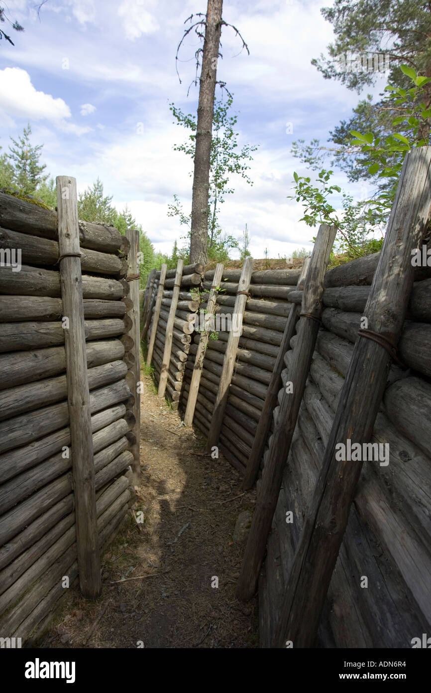 restored defence line, Raate road Stock Photo