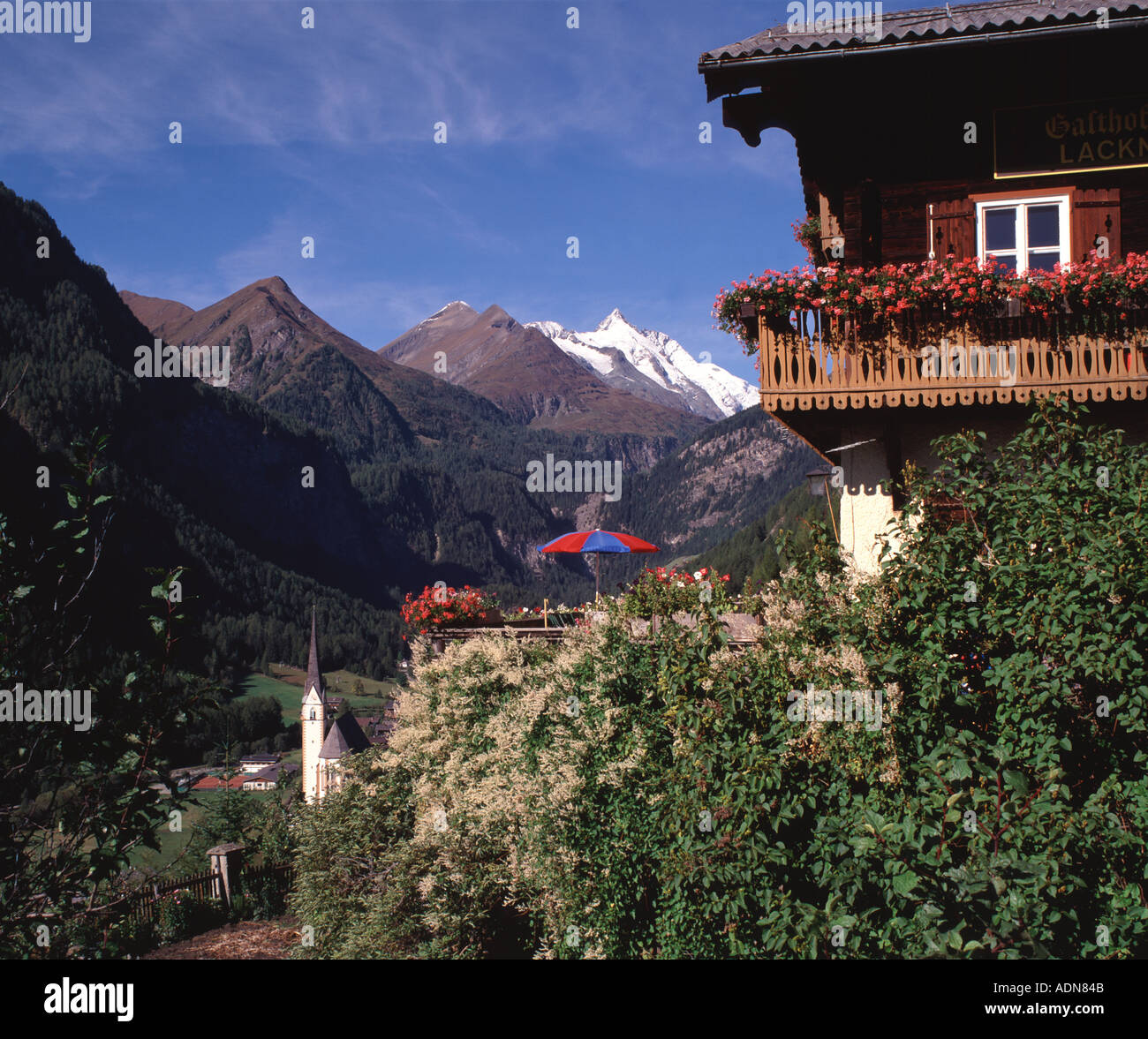Tauer Village With Grossglockner Mountains High Resolution Stock Photography ...