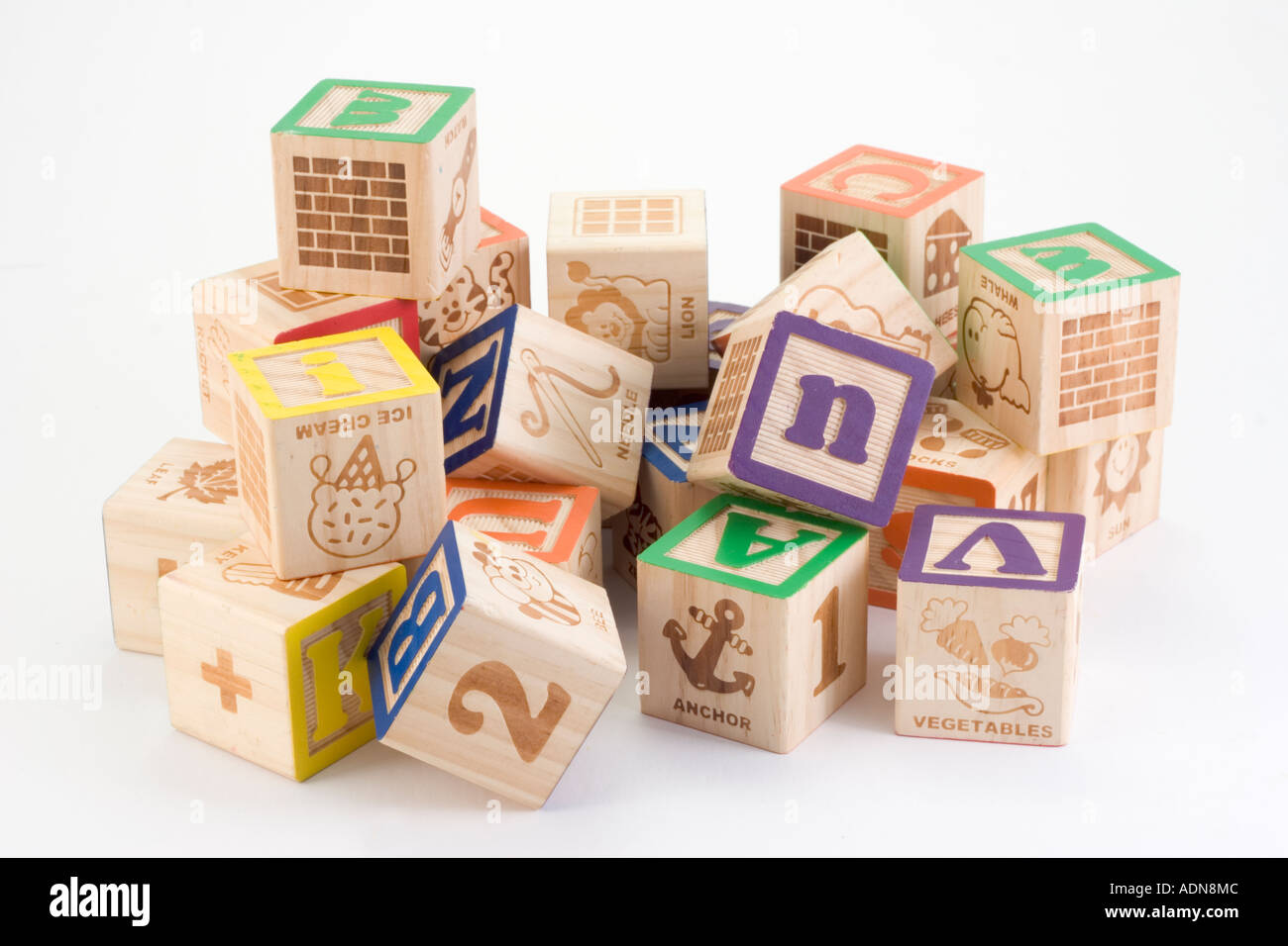 childrens wooden play blocks