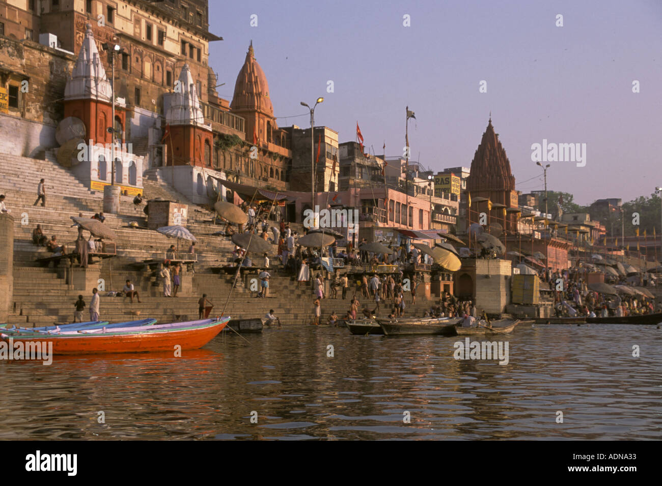 Ganges Riber Devotion on ganges river in india hi-res stock photography and images ...