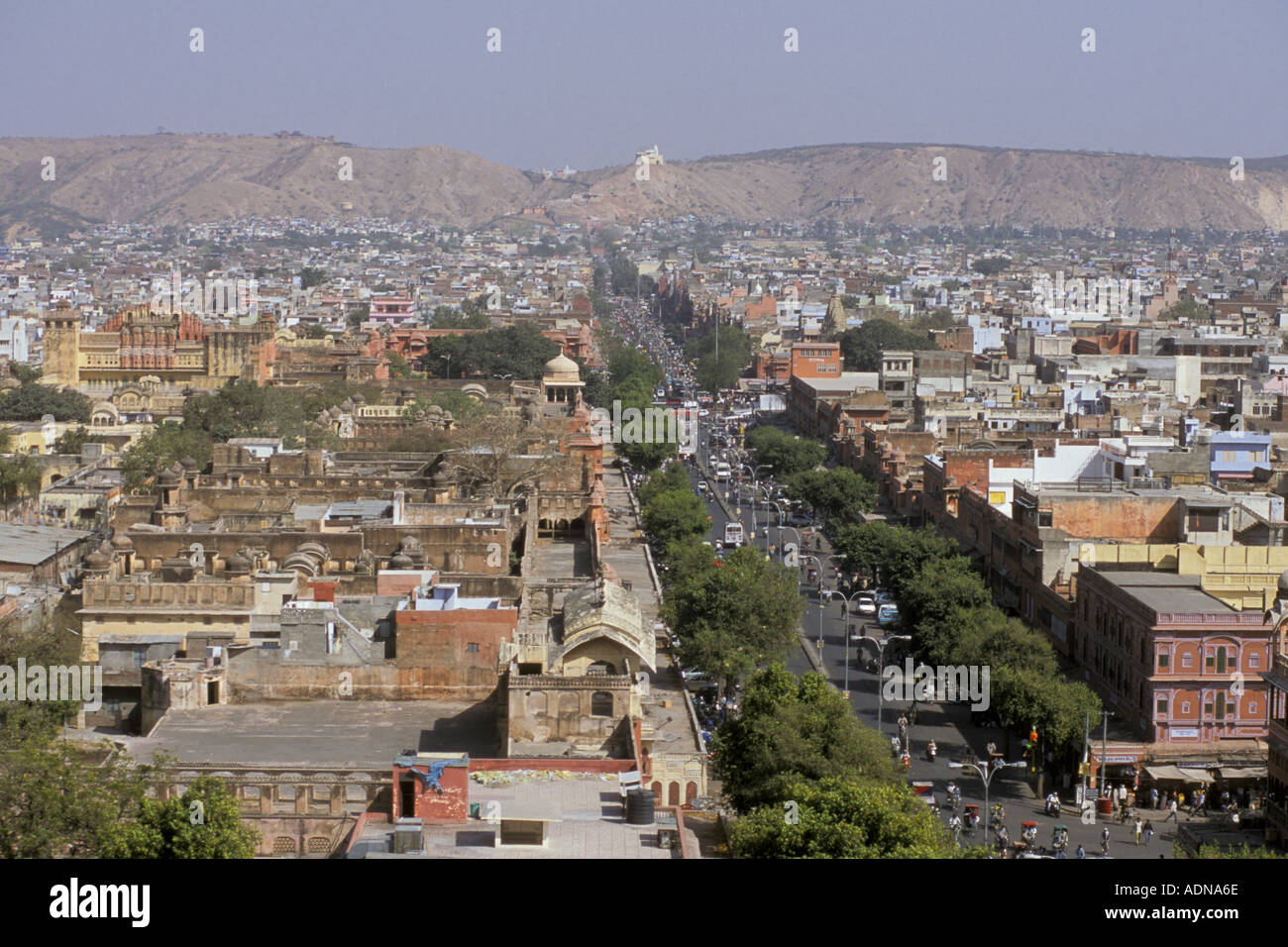 India Rajasthan Jaipur street scene Stock Photo