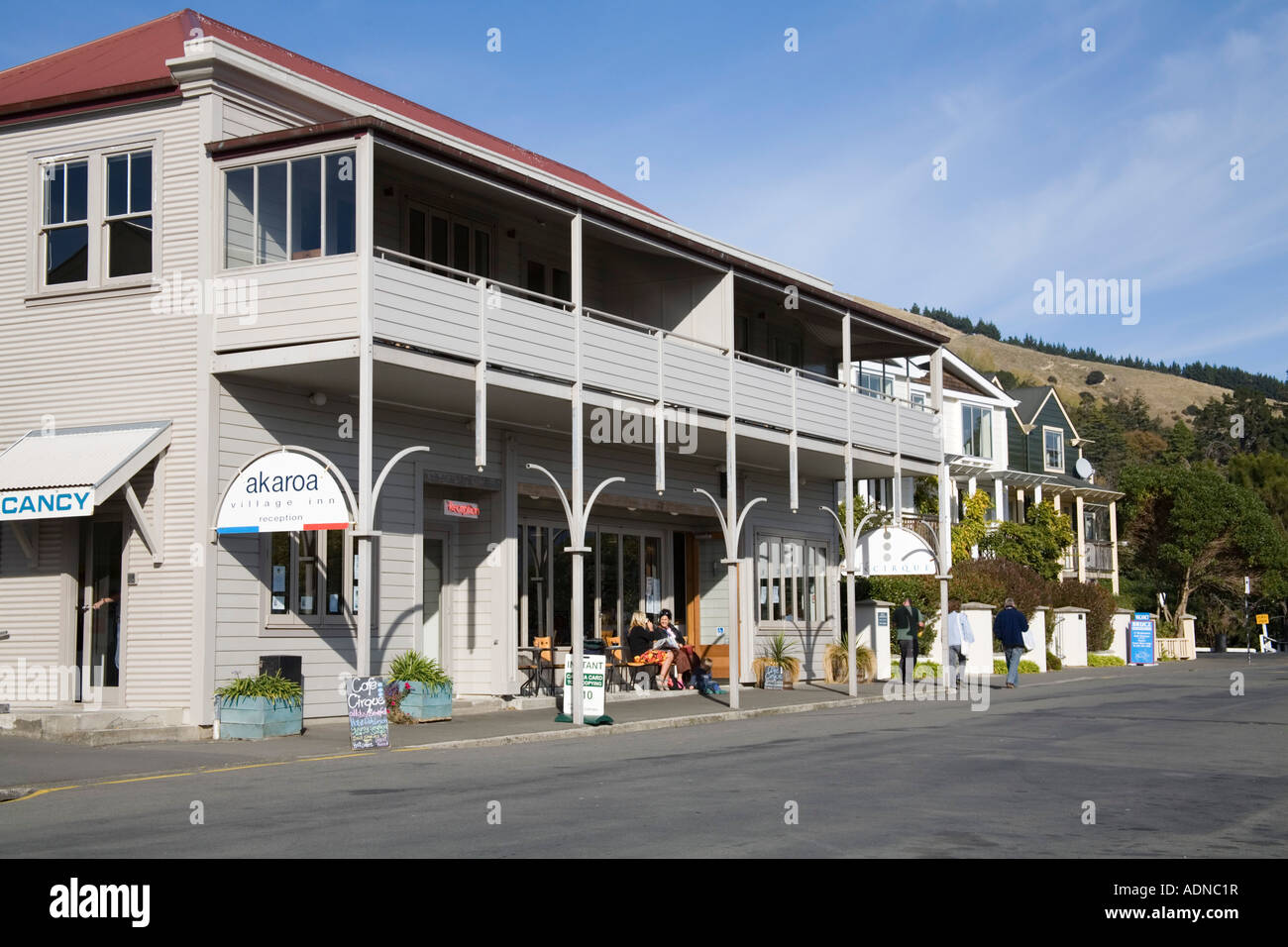 AKAROA BANKS PENINSULA SOUTH ISLAND NEW ZEALAND May Akaroa Village Inn