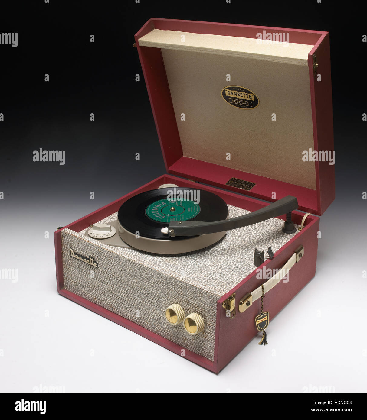 dansette popular record player Stock Photo Alamy