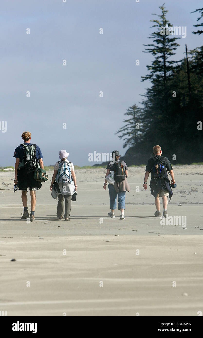 Pacific Rim Walk In Sea Beach hiking at Pacific coast inside Pacific Rim National Park near ...