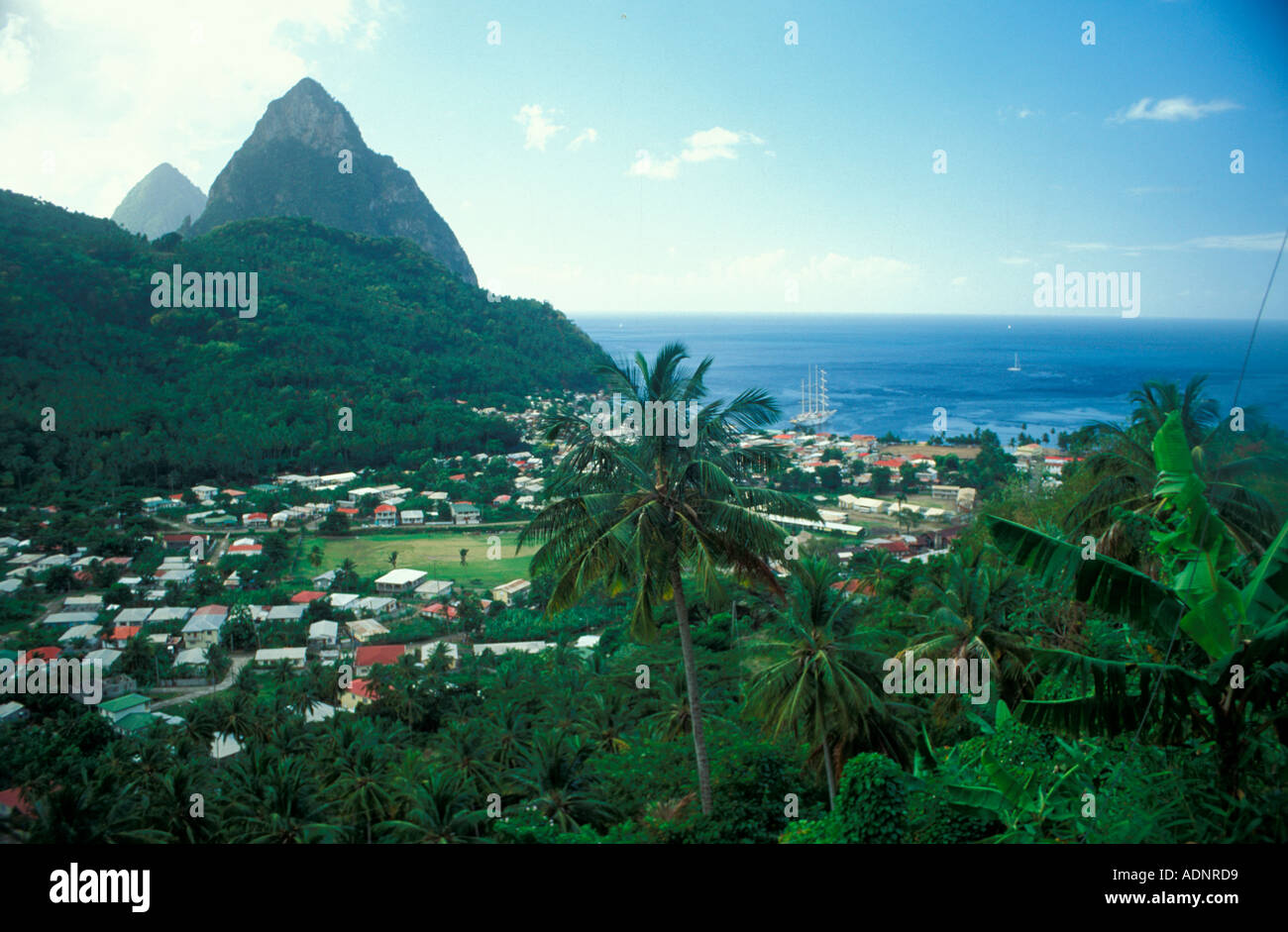 Petit Piton St Lucia Stock Photo Alamy