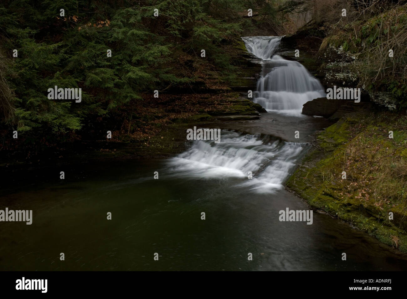 Waterfall near Ithaca New York Stock Photo