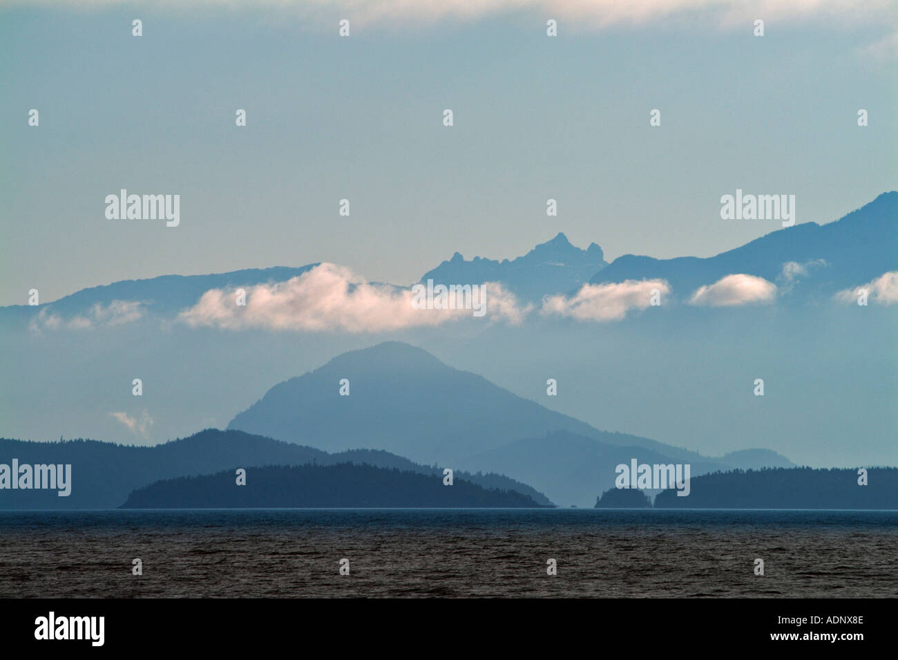 Coastal Mountains and Strait of Georgia British Columbia Canada Stock ...