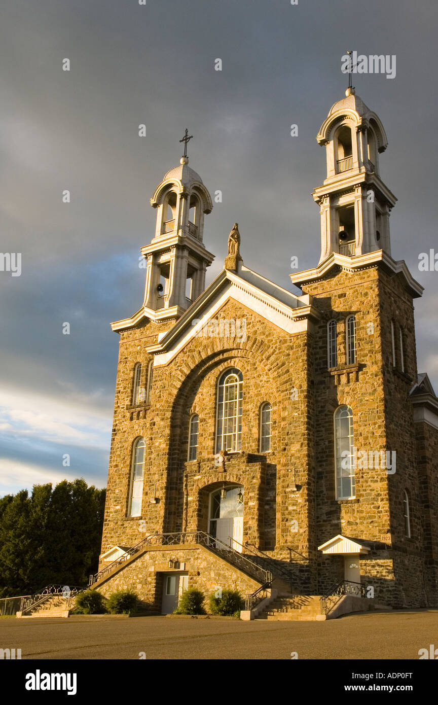 Catholic Church in Ste Anne de Madawaska Stock Photo