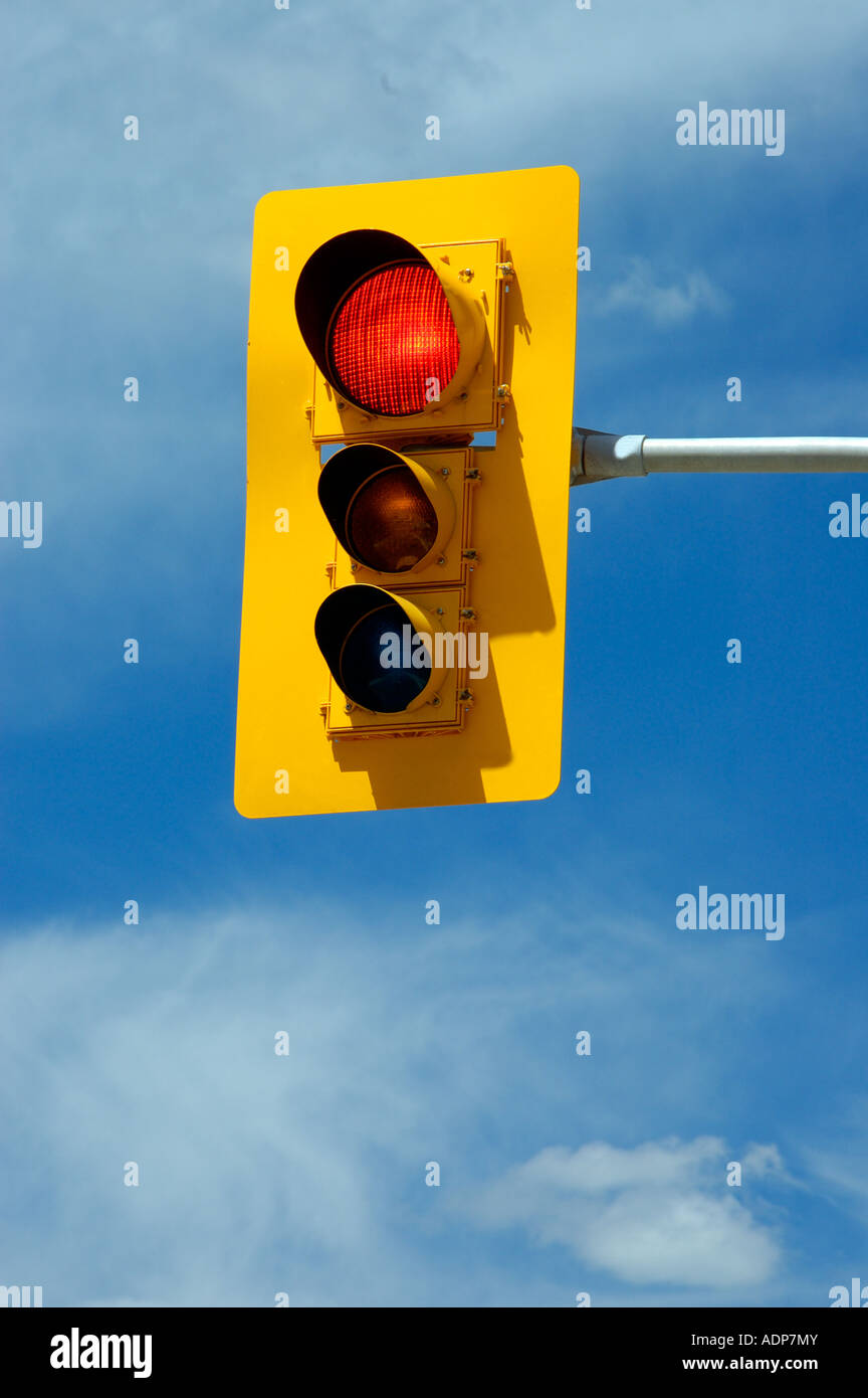 North American Traffic Lights, Turn Signal Ontario Canada Stock Photo