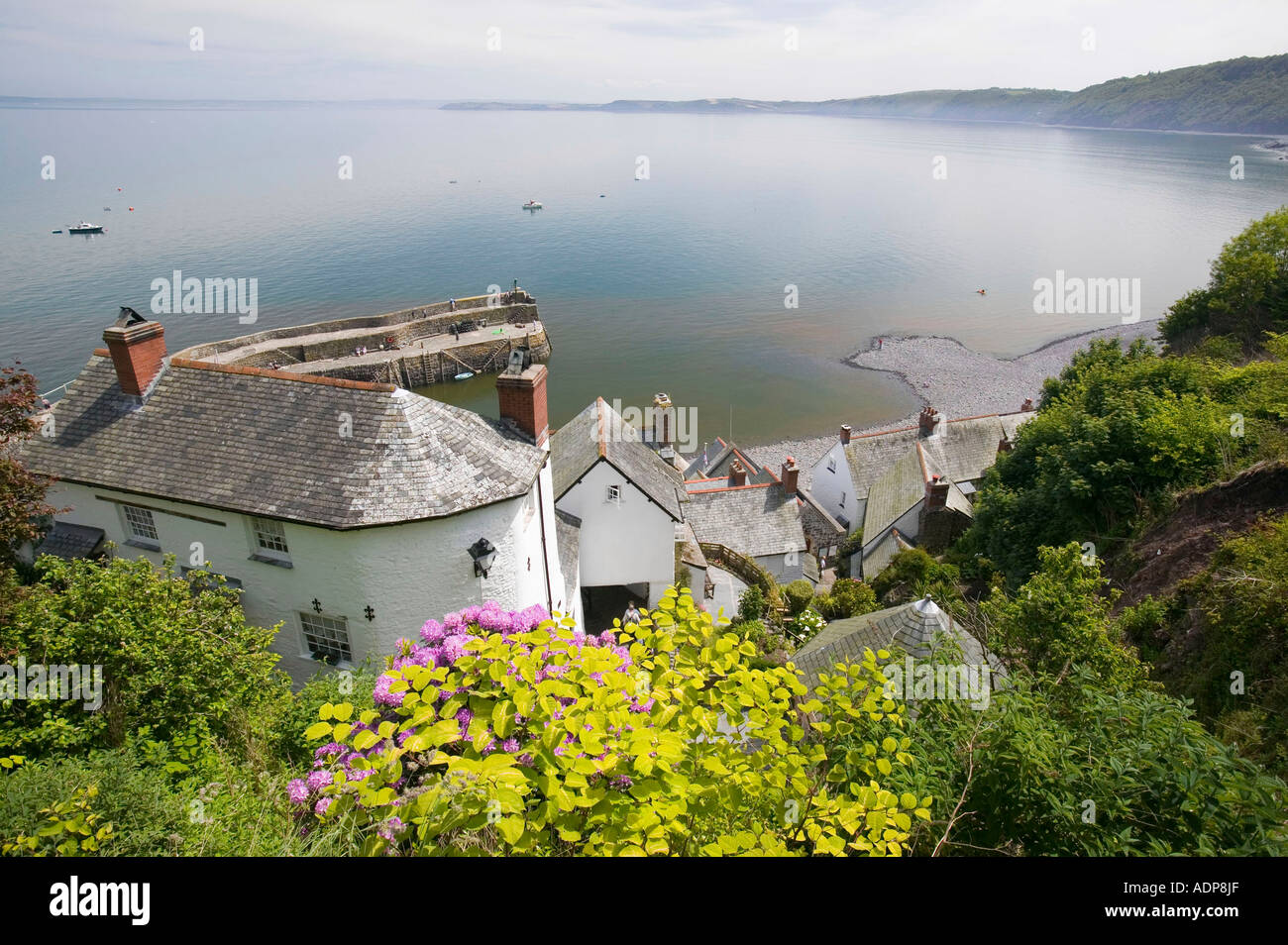 Clovelly on the North Devon coast, UK Stock Photo Alamy
