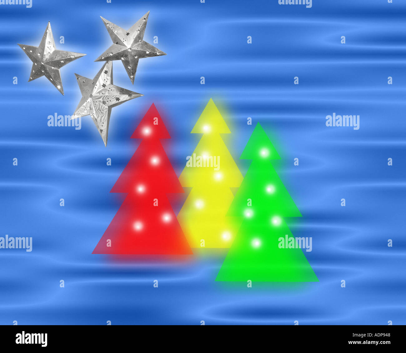 CHRISTMAS CONCEPT: Digital Christmas Design Stock Photo