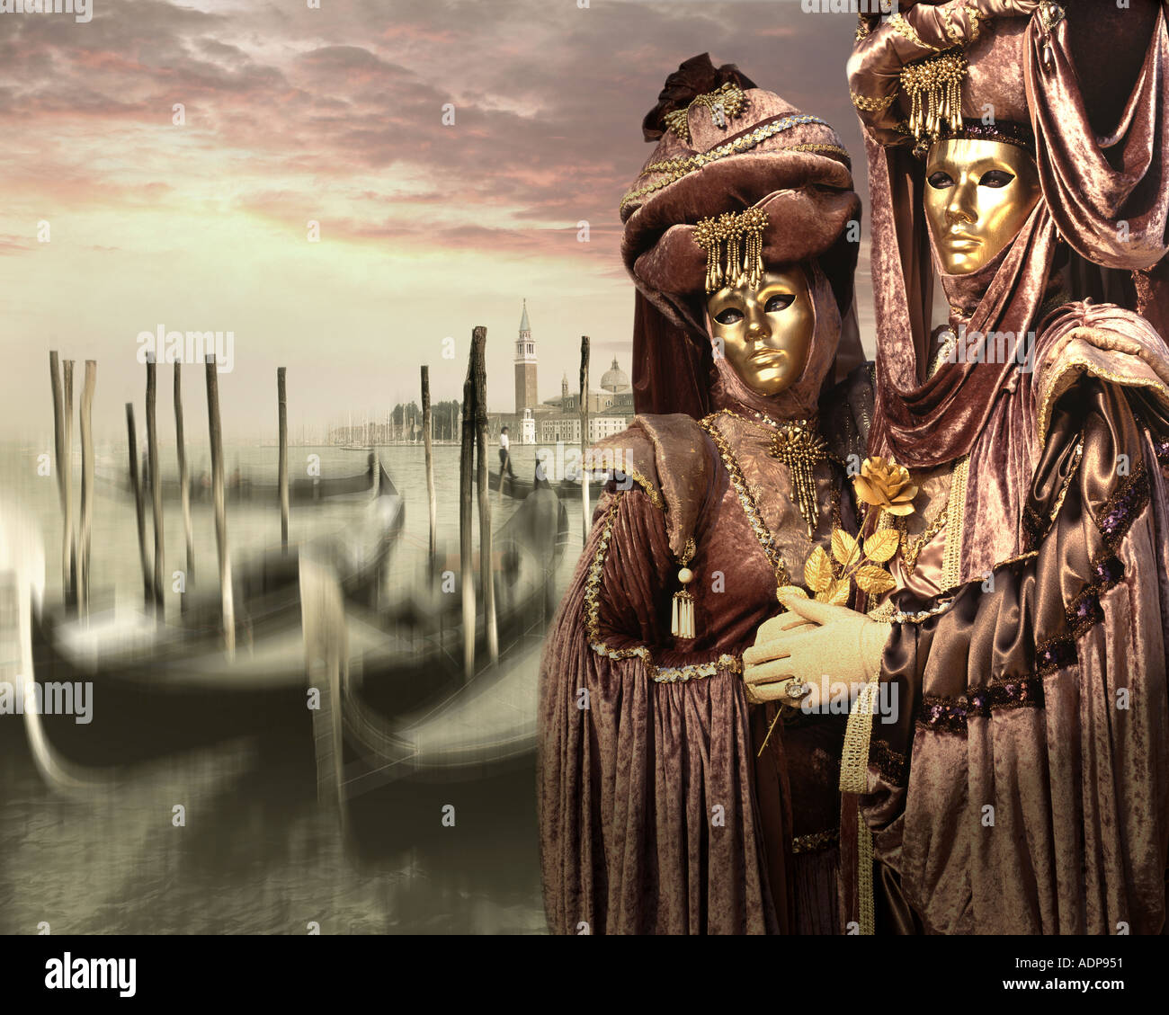 IT - VENICE: Carnival in Venice (Digital Art) Stock Photo