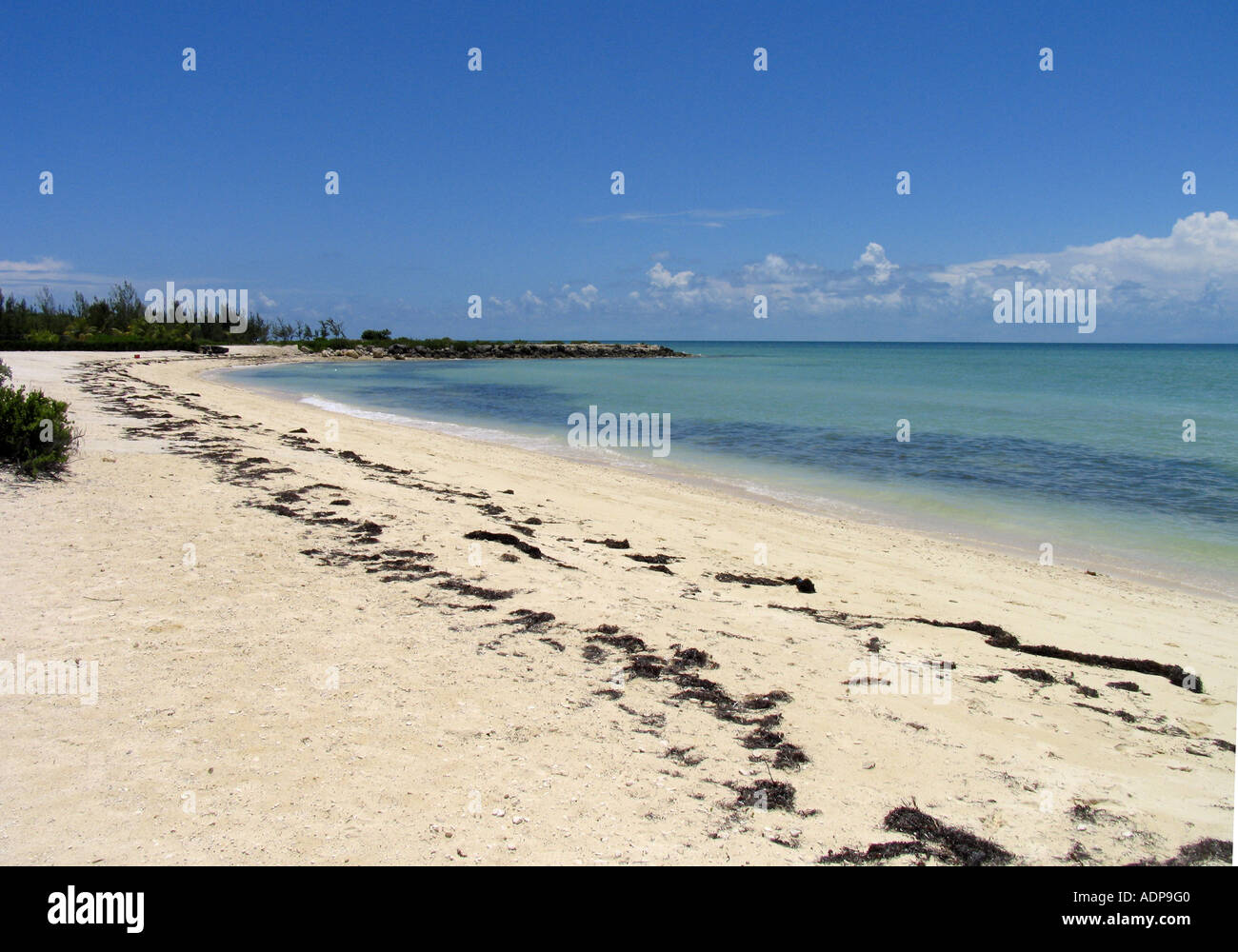Port New Providence beach, New Providence Island, The Bahamas Stock