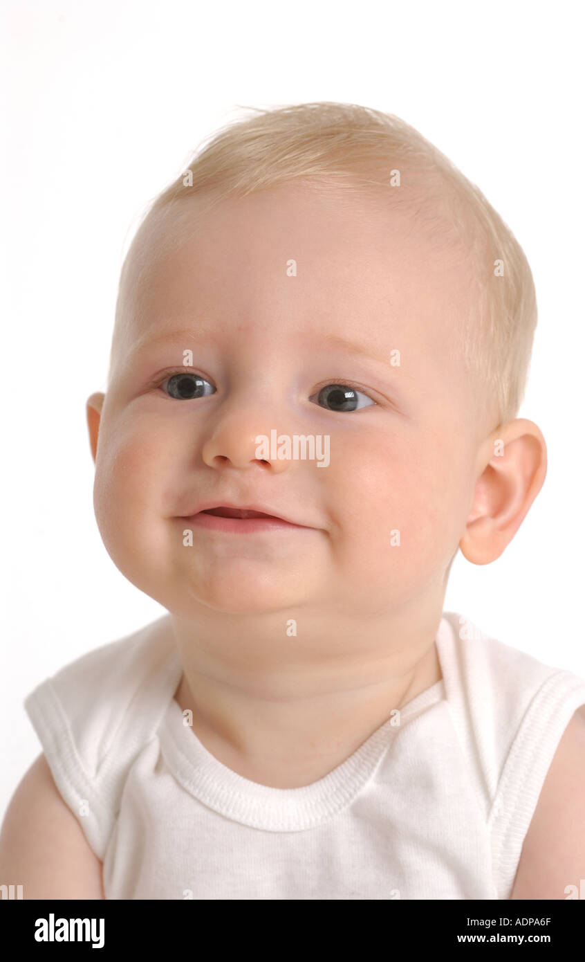 Portrait of a cute baby boy Stock Photo