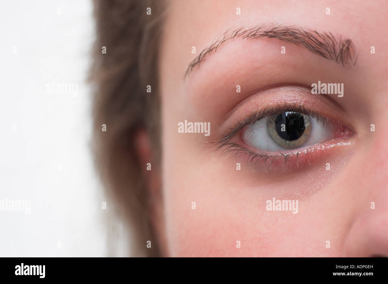 Close up of womans eye Stock Photo