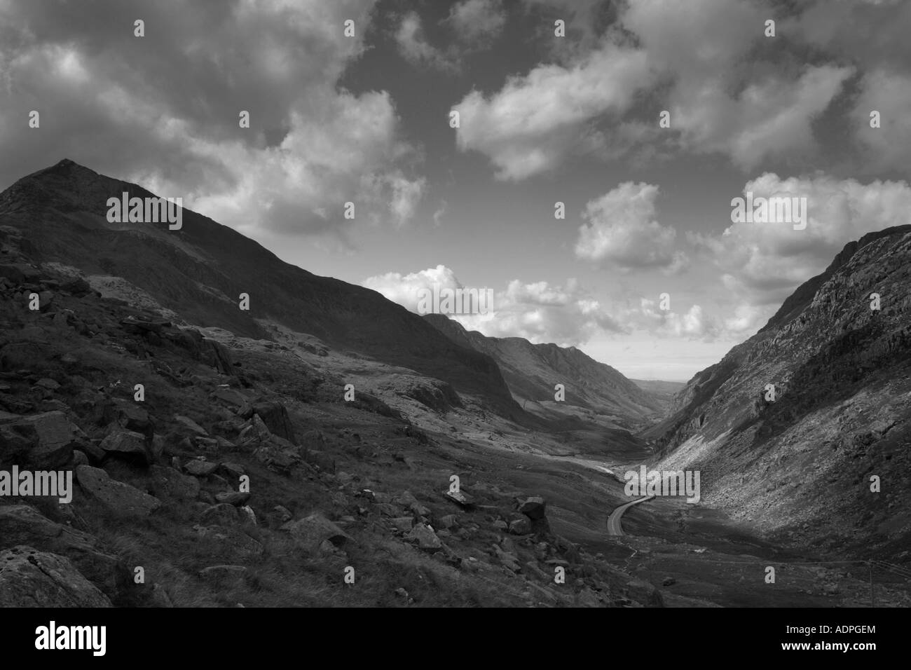 The Llanberis pass north Wales Stock Photo Alamy