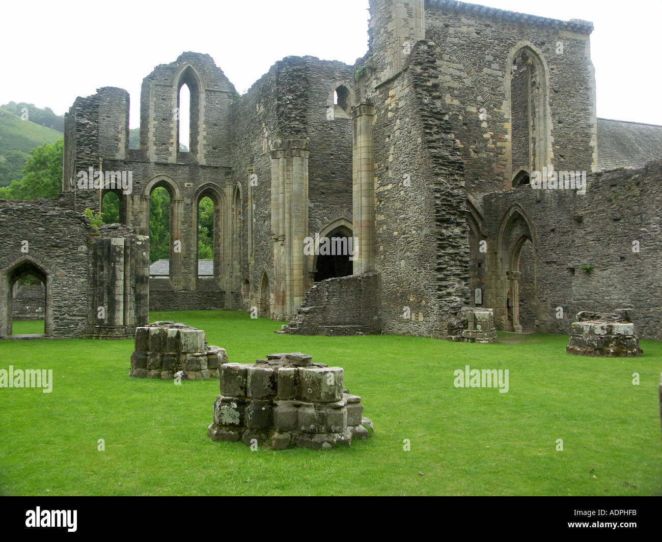 Ruins of Valle Crucis Abbey Stock Photo - Alamy