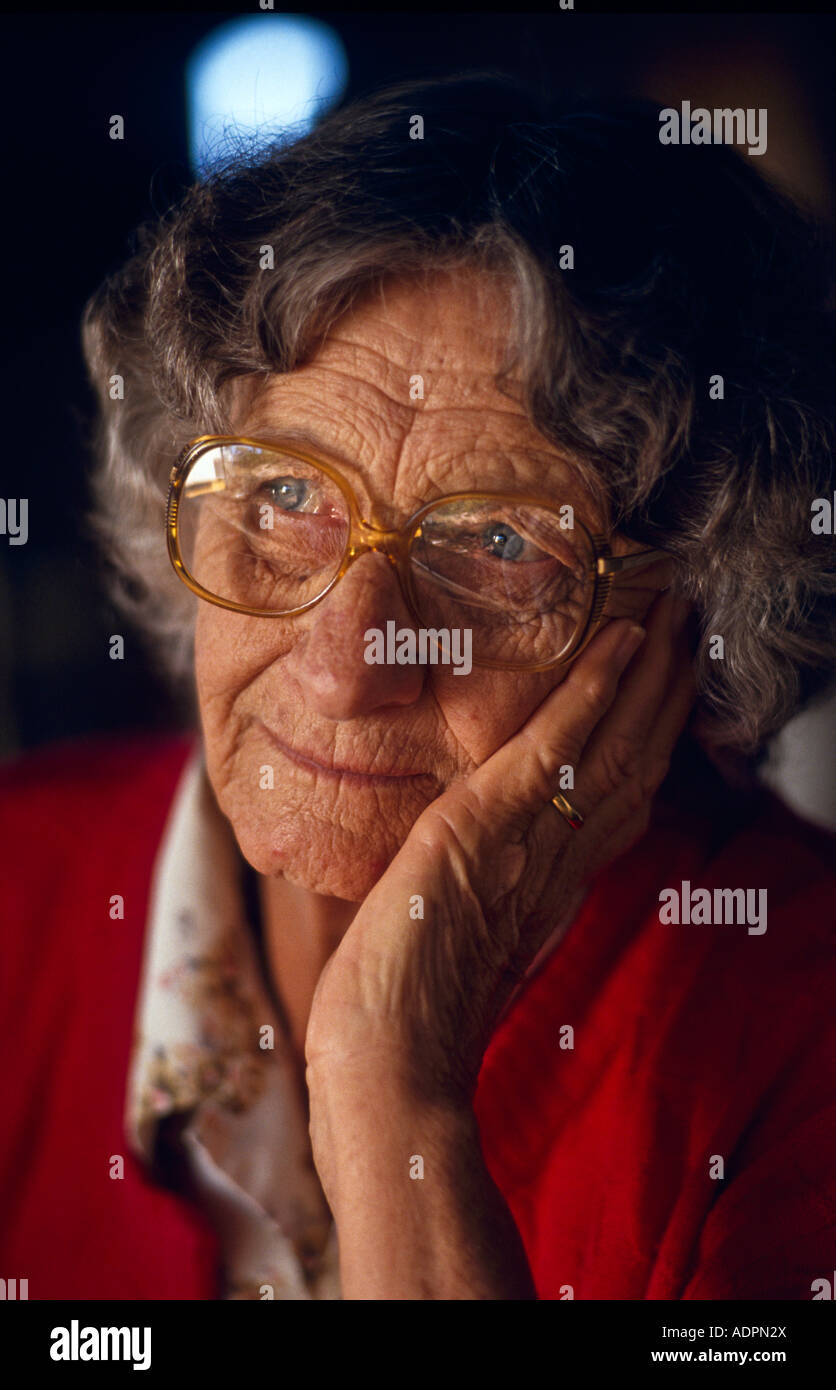 Elderly woman, Australia, Stock Photo