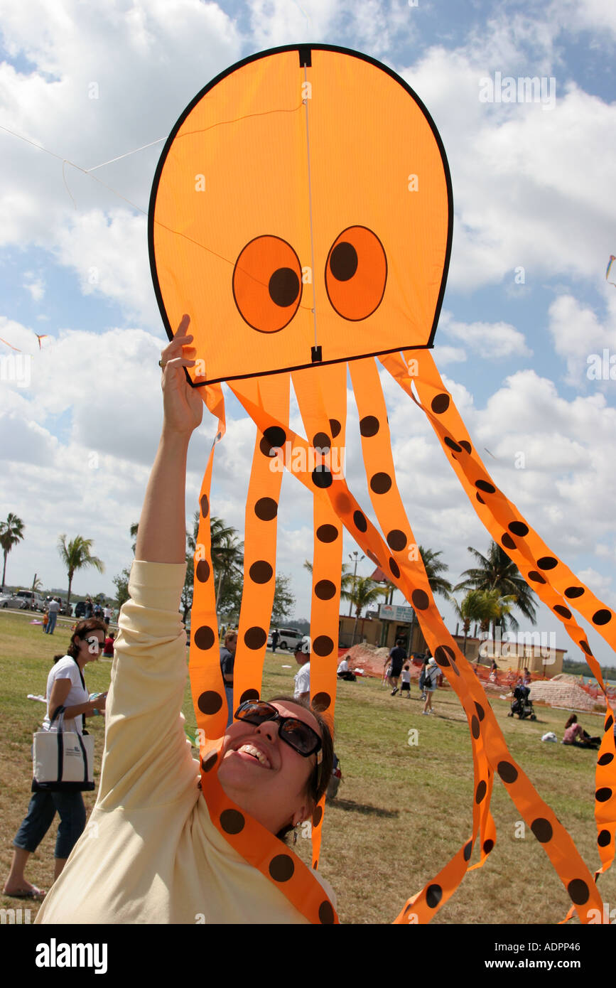 Haulover beach park kite day festival hires stock photography and