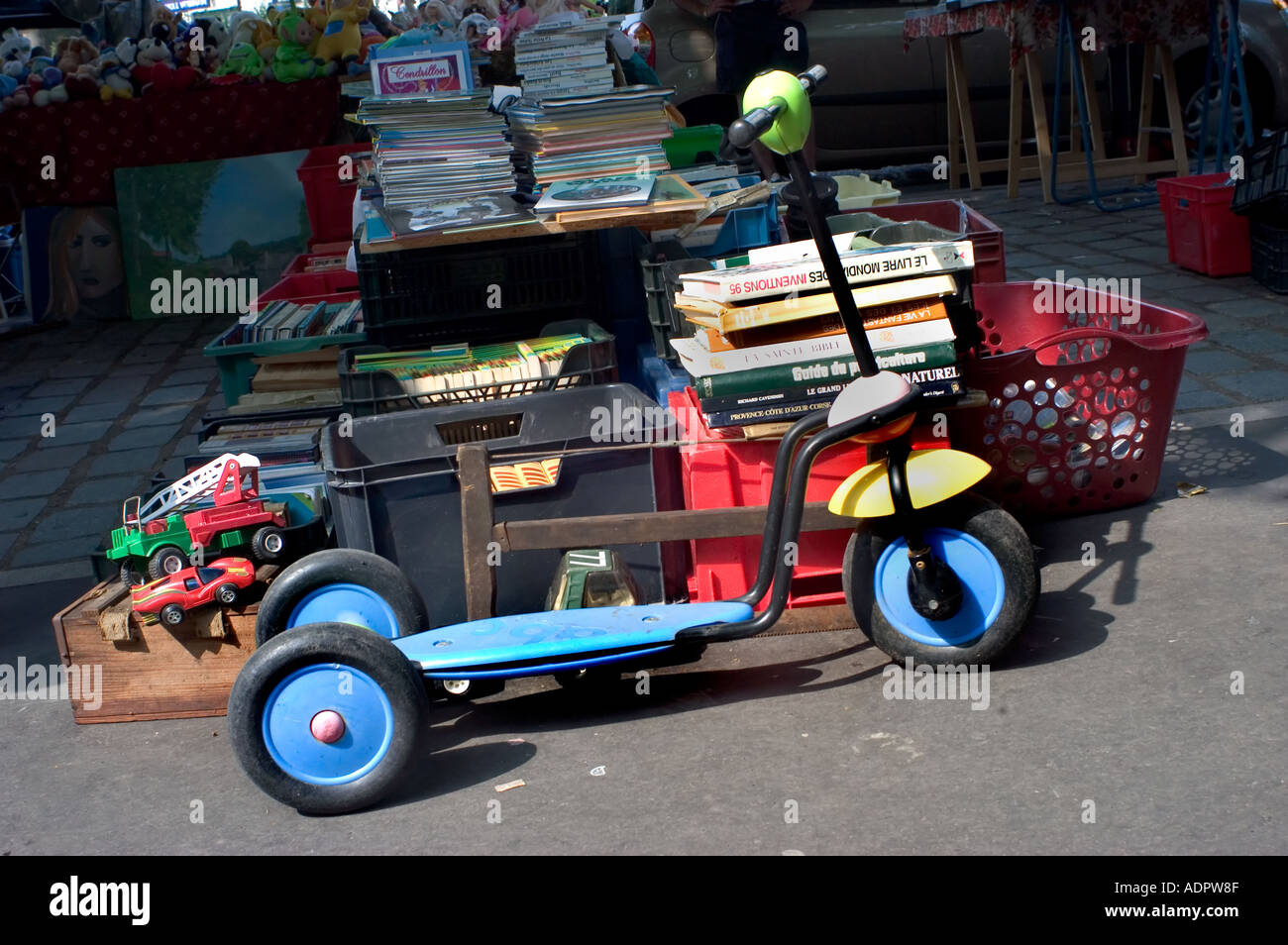Paris France Shopping 1980s Toys Scooter Flea Market, Children's