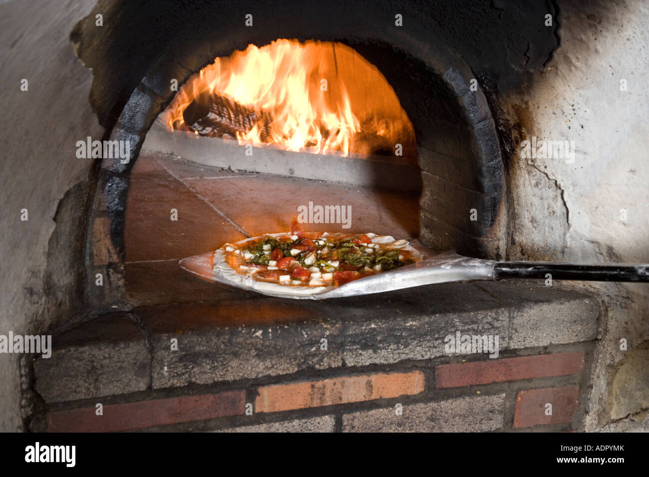Pizza Oven Restaurant London England Stock Photo Alamy