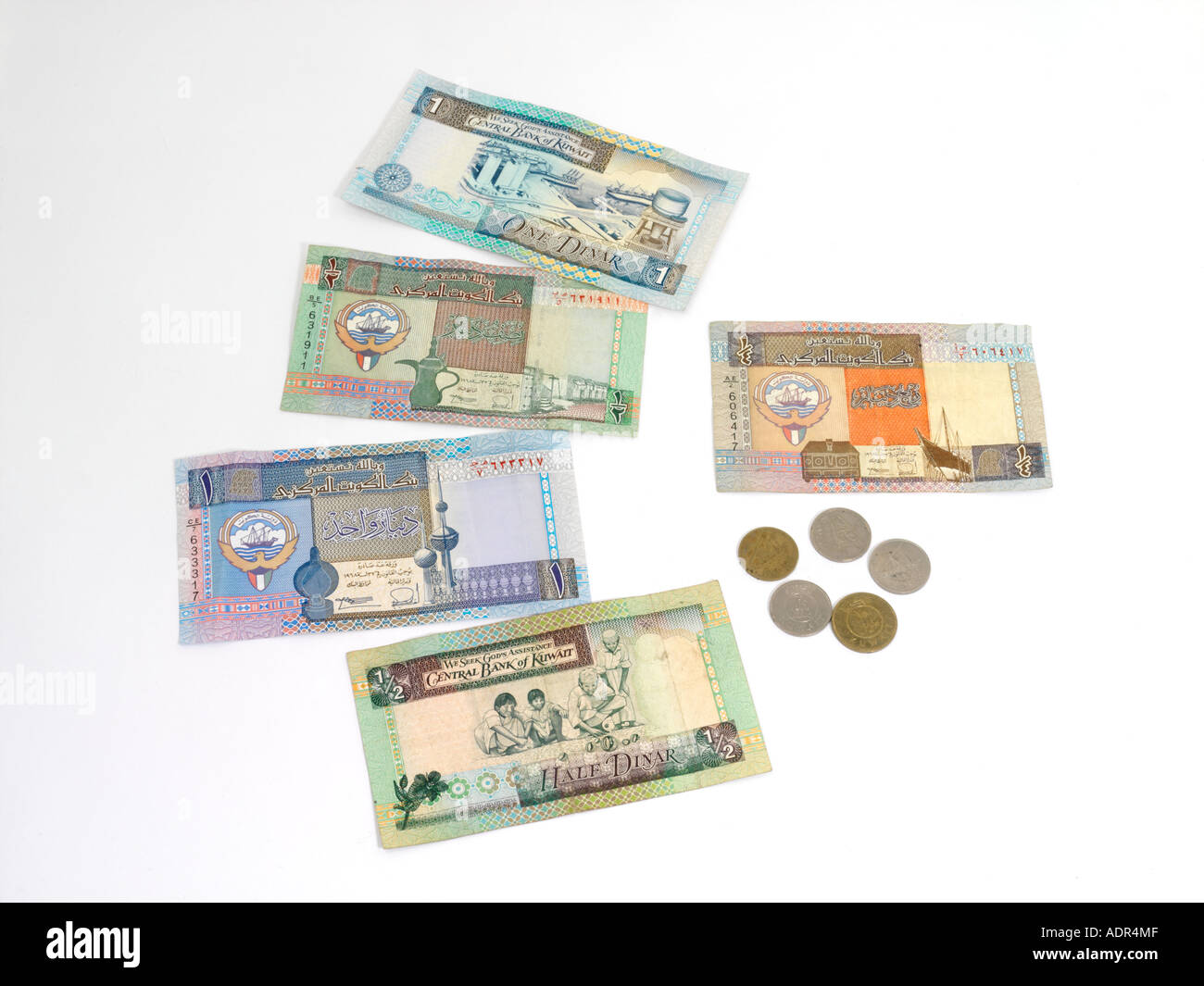 Kuwait Money Notes and Coins Stock Photo Alamy