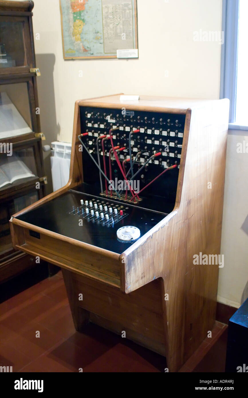 Old manual telephone exchange pbx switchboard Stock Photo Alamy