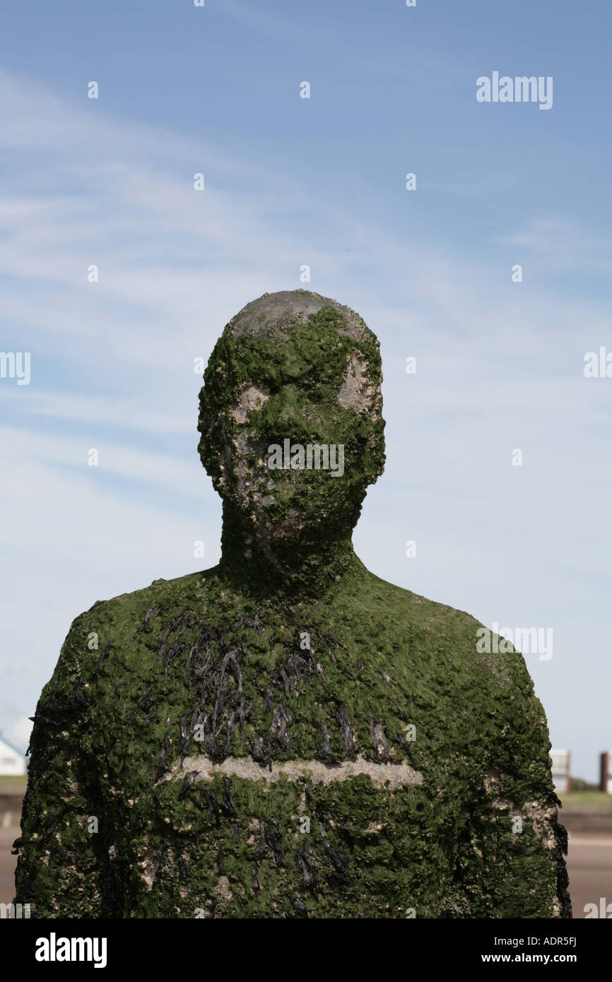 Anthony Gormley Another Place a series of figure sculptures on the