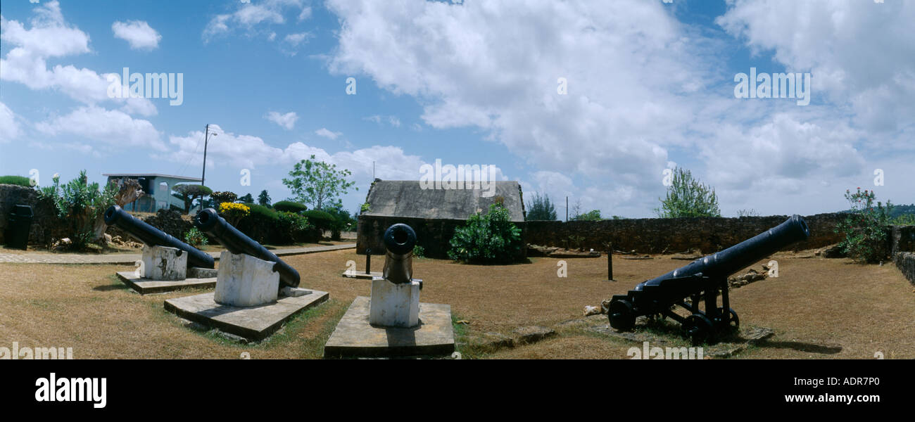 Plymouth Tobago Fort St James Cannons Stock Photo - Alamy