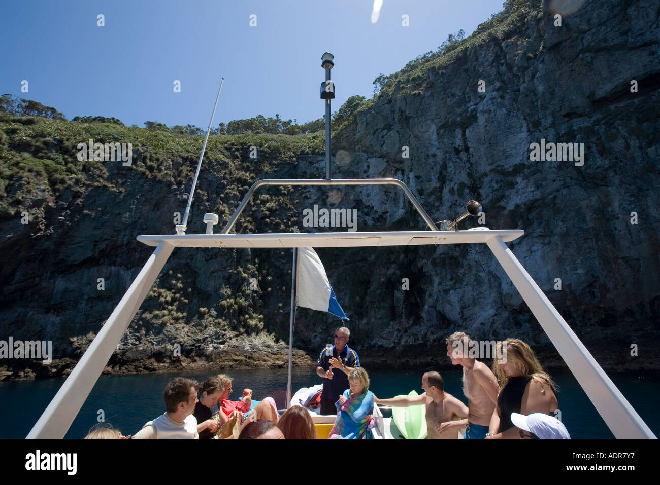 New Zealand North Island Poor Knights Island Passengers receive dive