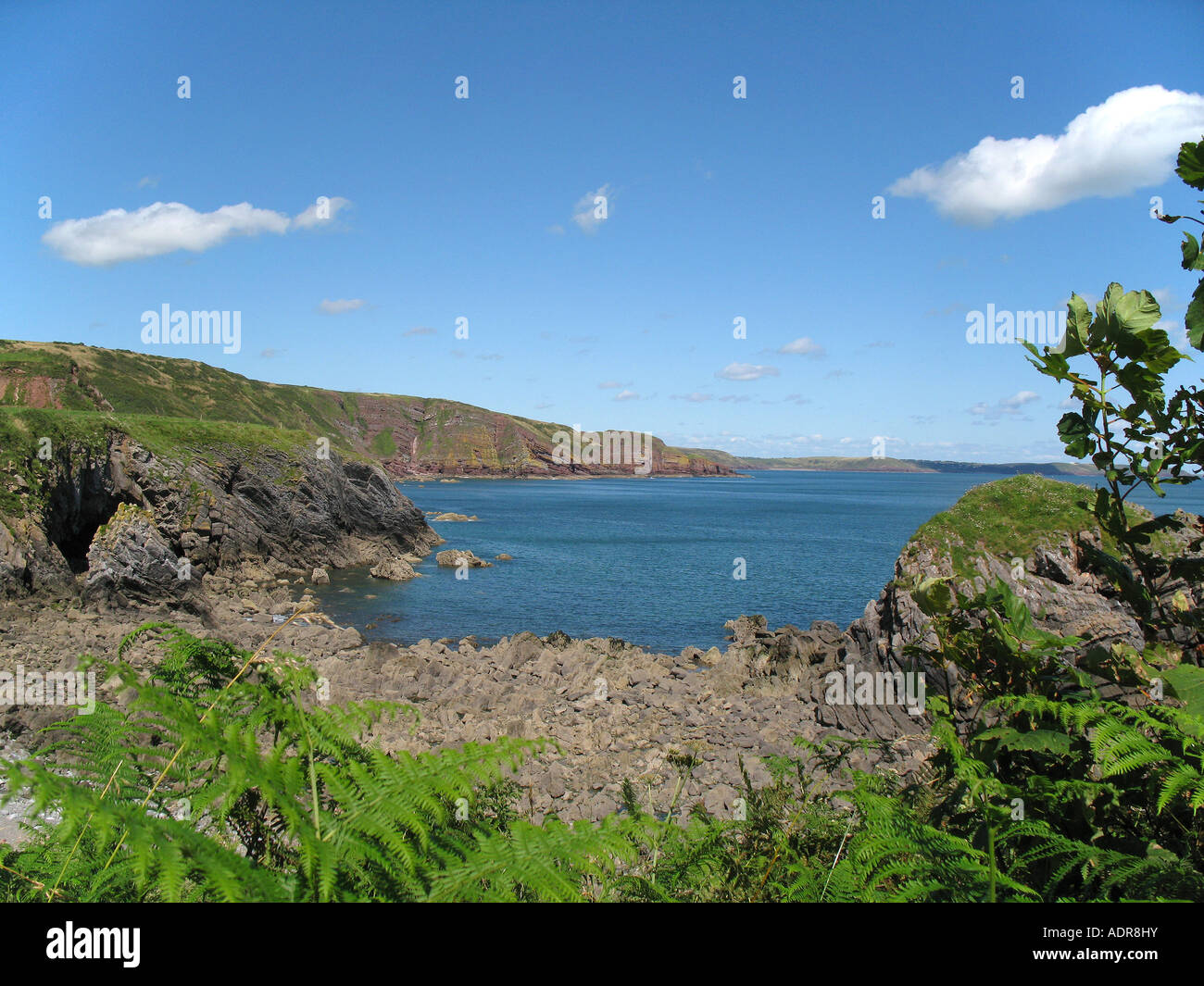 Pembrokeshire Coastline near Stackpole Quay in Wales Taken in August ...