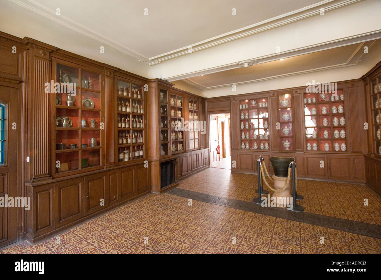 The pharmacy in the Hotel Dieu Hospice de Beaune Cote  d’Or Burgundy  France Stock Photo
